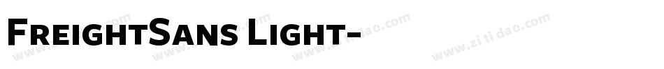 FreightSans Light字体转换